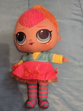 L.O.L. Surprise Neon Q.T. Large Plush Doll 16" Doll LOL Cutie EUC